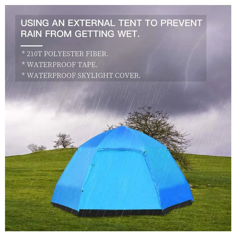 1-2 Person's Waterproof Hexagonal Dome Camping Tent -1831239