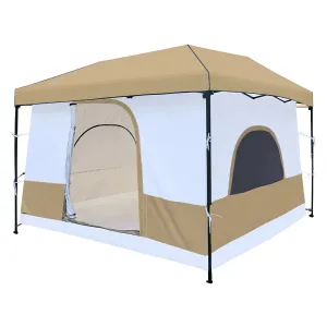 10'x10' Camping Cube Tent for Pop Up Canopy (Canopy & Frame NOT Included)