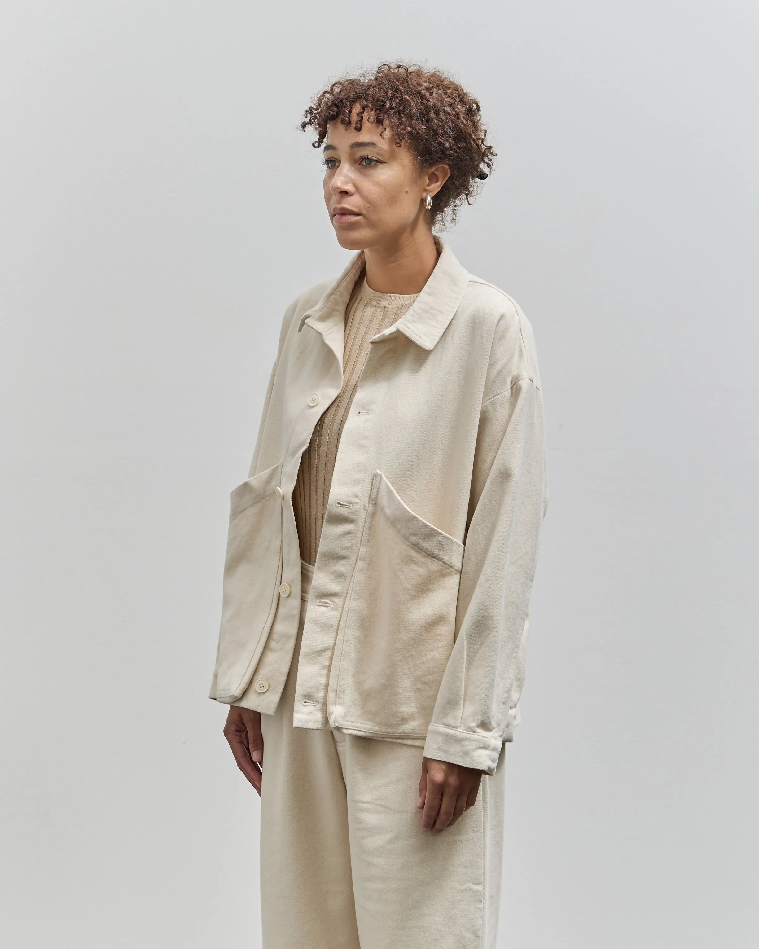 7115 Panel Pocket Shirt Jacket, Off-White Heavy Canvas