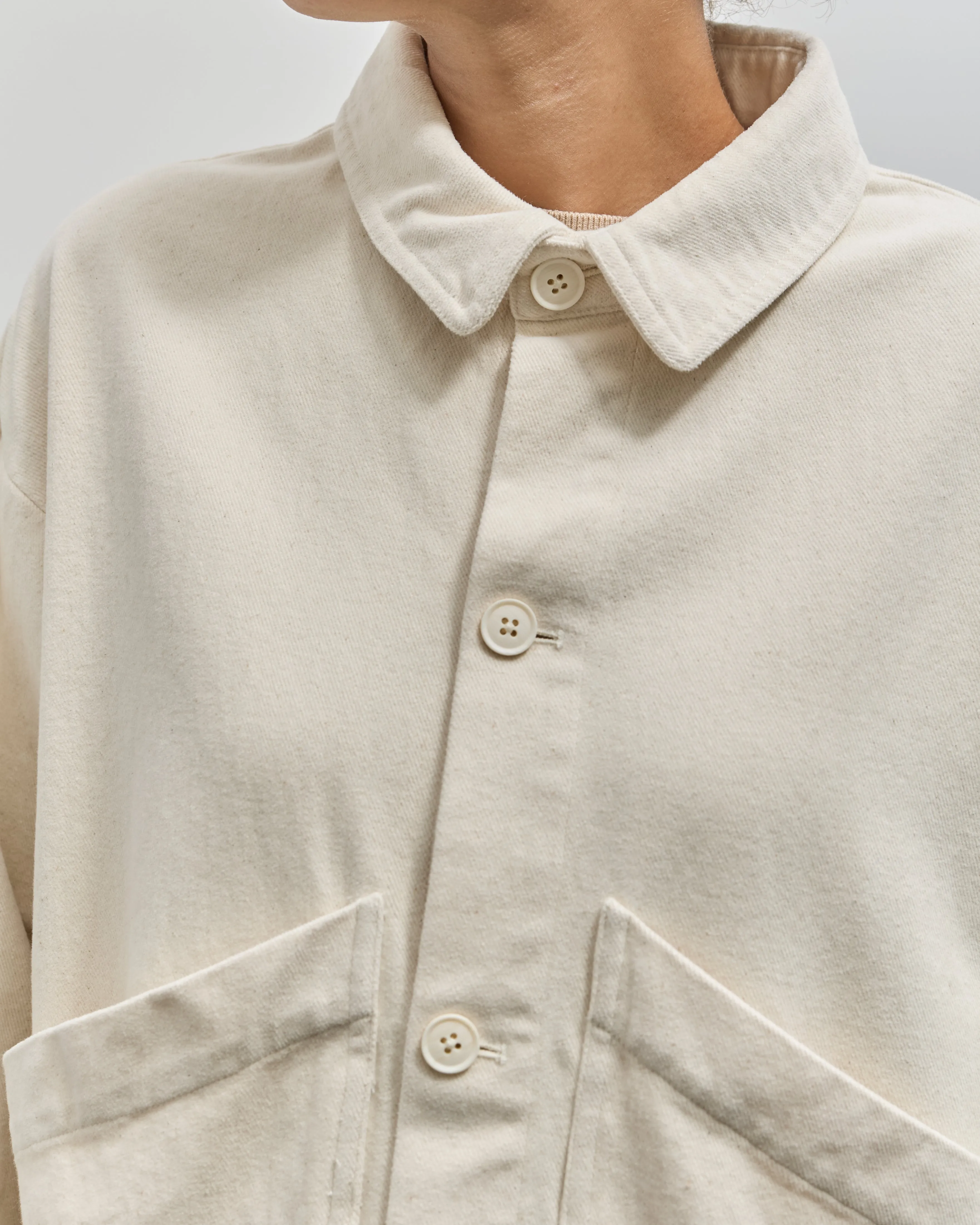 7115 Panel Pocket Shirt Jacket, Off-White Heavy Canvas