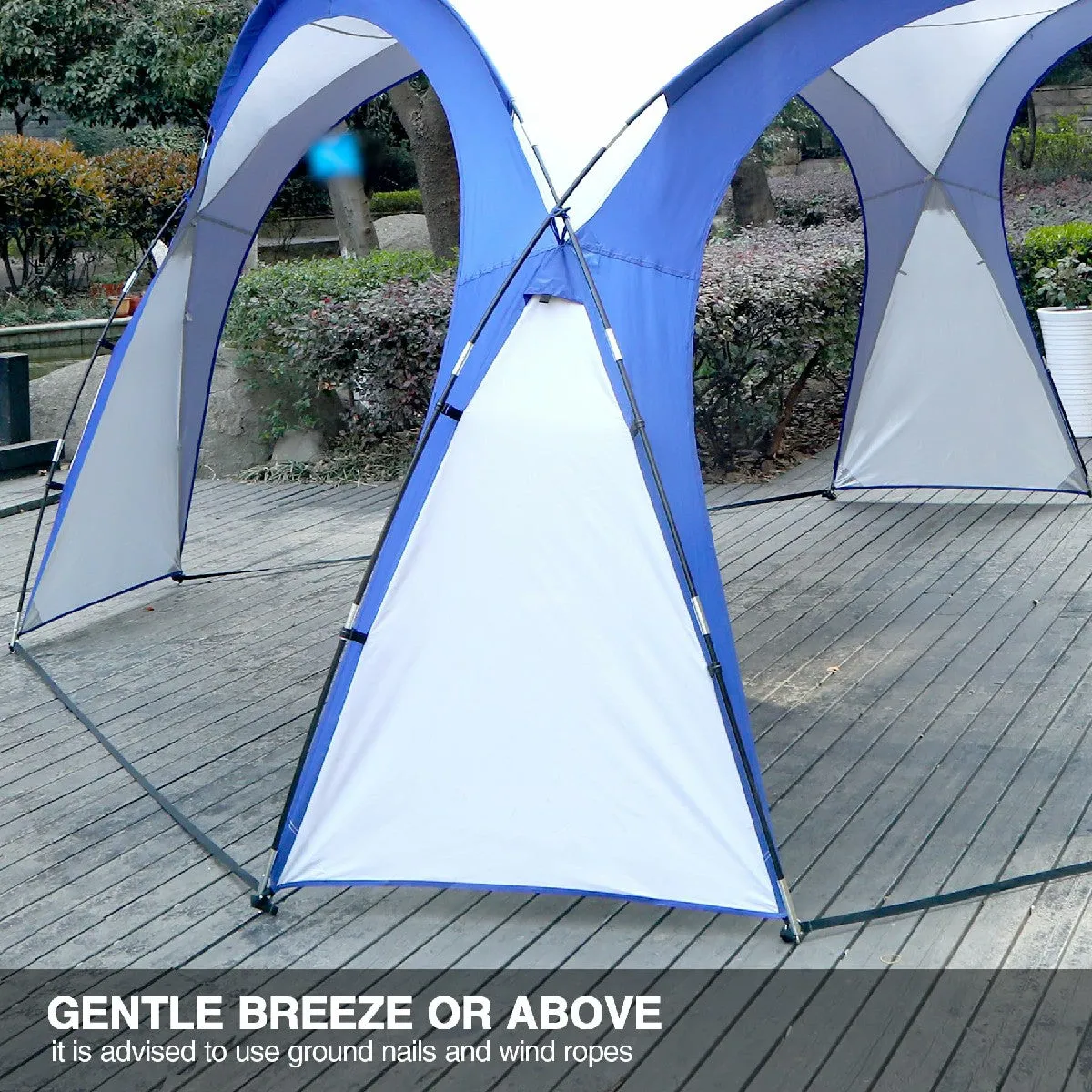 8-12 Person Easy Beach Canopy Tent with Side Wall