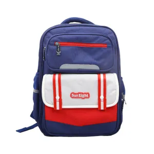 90171 KIDS SCHOOL BACK PACK ROYAL BLUE/RED 16INCH IR