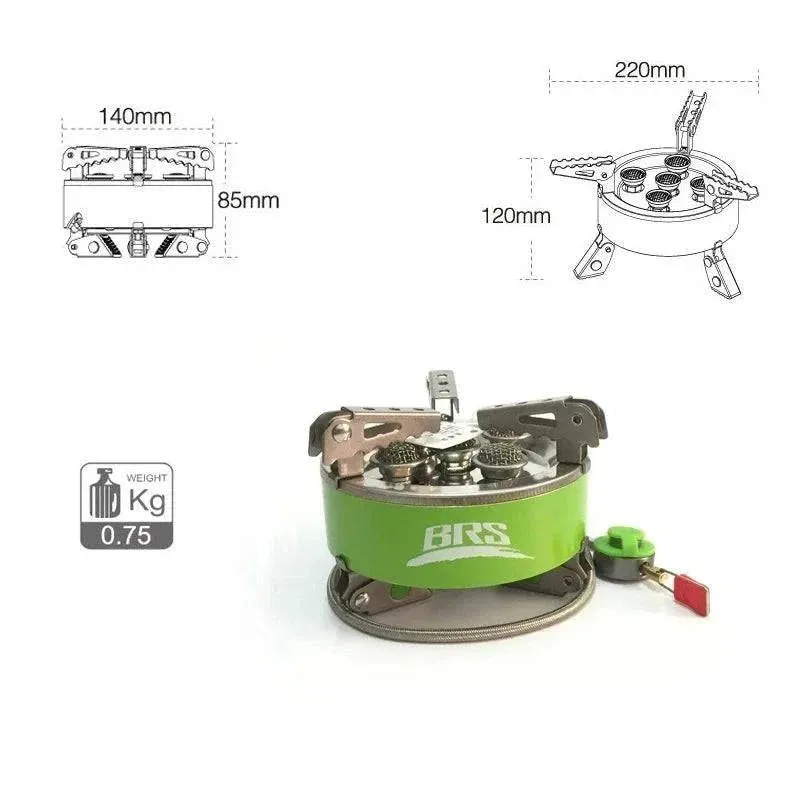 BRS-116 Portable Palm-sized Camping Outdoor Wood-burning Stove Charcoal Burner BBQ Furnace Electronic Blower Stove