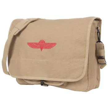 Canvas Israeli Paratrooper Messenger Shoulder Bag