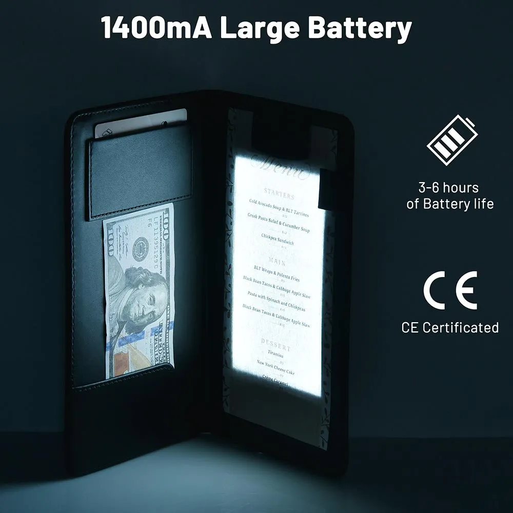 Custom LED Bill Check Presenter Illuminated Area 5x9 (MOQ 10ct)