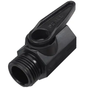 DRAMM QAV Shut-Off Valve Black