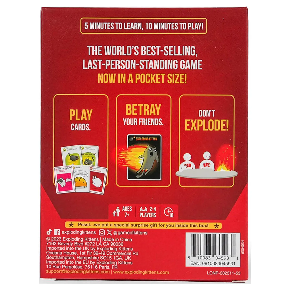 Exploding Kittens: Grab & Game