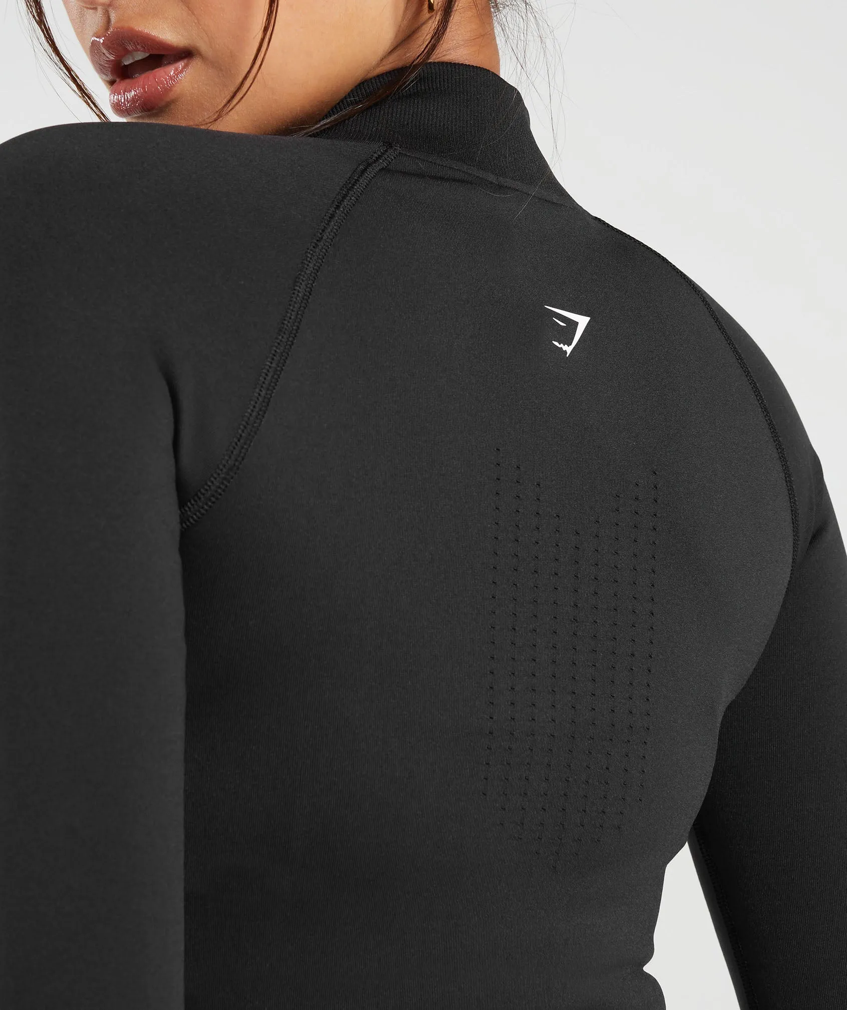 Gymshark Sweat Seamless Zip Up Jacket - Black