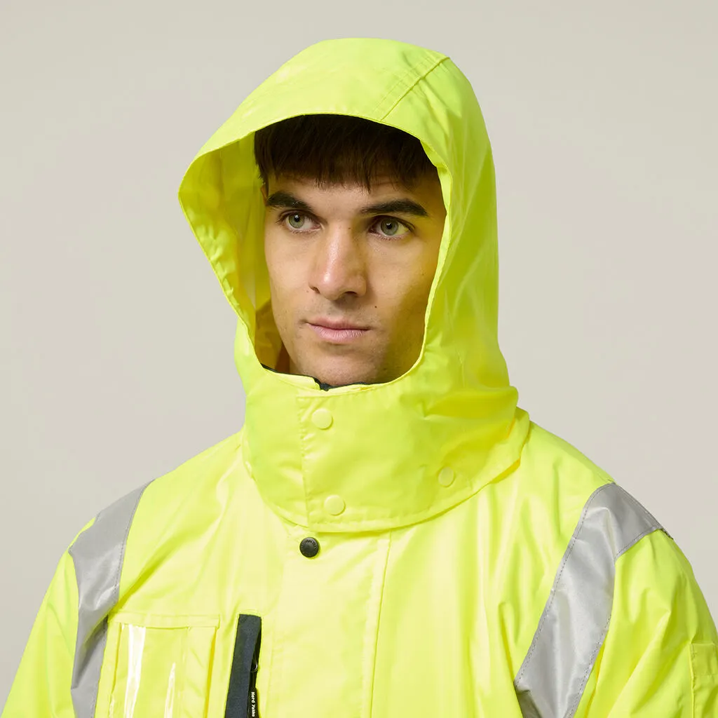 Hard Yakka Hi-Vis 4-In-1 Taped Wet Weather Jacket (Y06057)