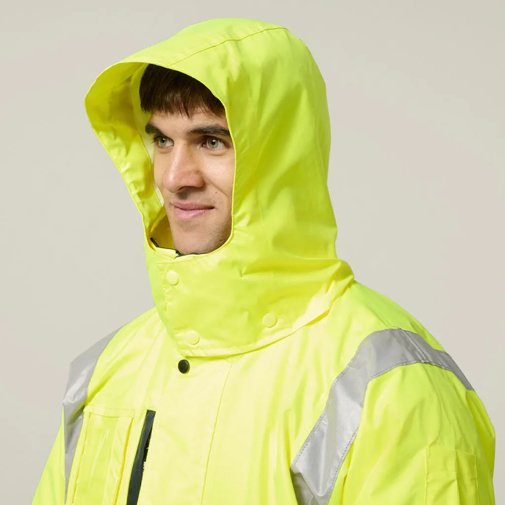 Hard Yakka Hi-Vis 4-In-1 Taped Wet Weather Jacket (Y06057)