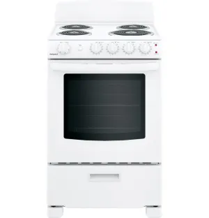 Hotpoint® 24" Free-Standing Front-Control Electric Range