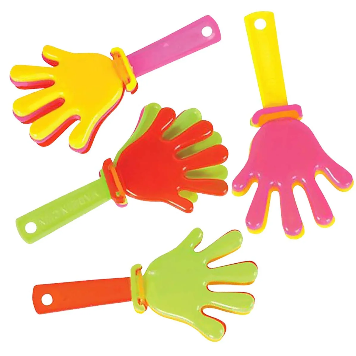 Kicko 3 Inch Hand Clappers - Hand Bangers, 144 Pack of Hand Applauding, Noisemaker Toy