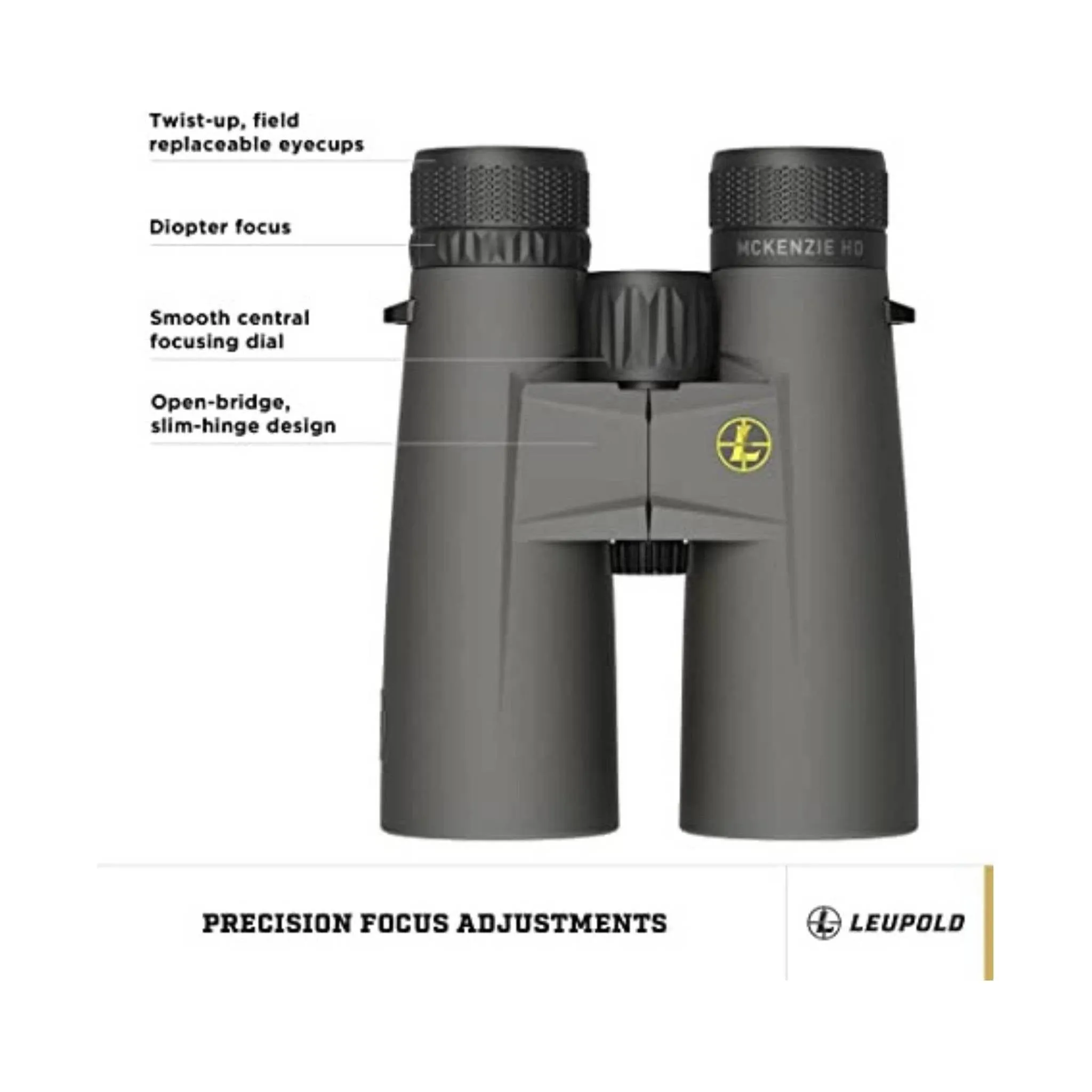 Leupold McKenzie Binouculars 10x42 - Grey