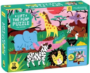 Mud Puppy 12 Piece Lift The Flap Puzzle On Safari