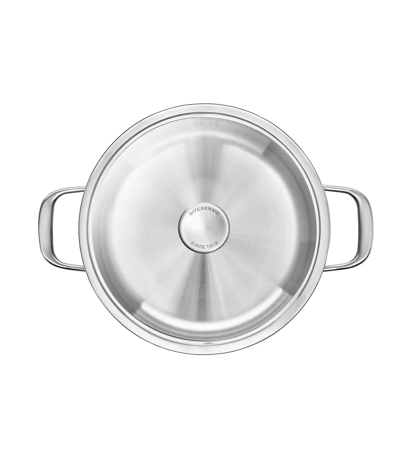 Multi-Ply Stainless Steel Covered Casserole 24cm / 4.91L Uncoated