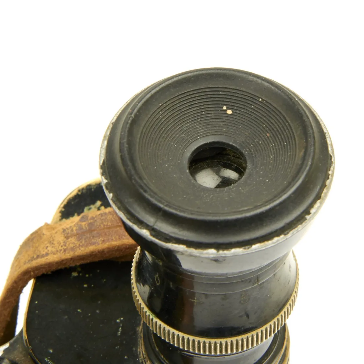 Original French WWI Military Binoculars with attached Ranging Tables in Case - circa 1915