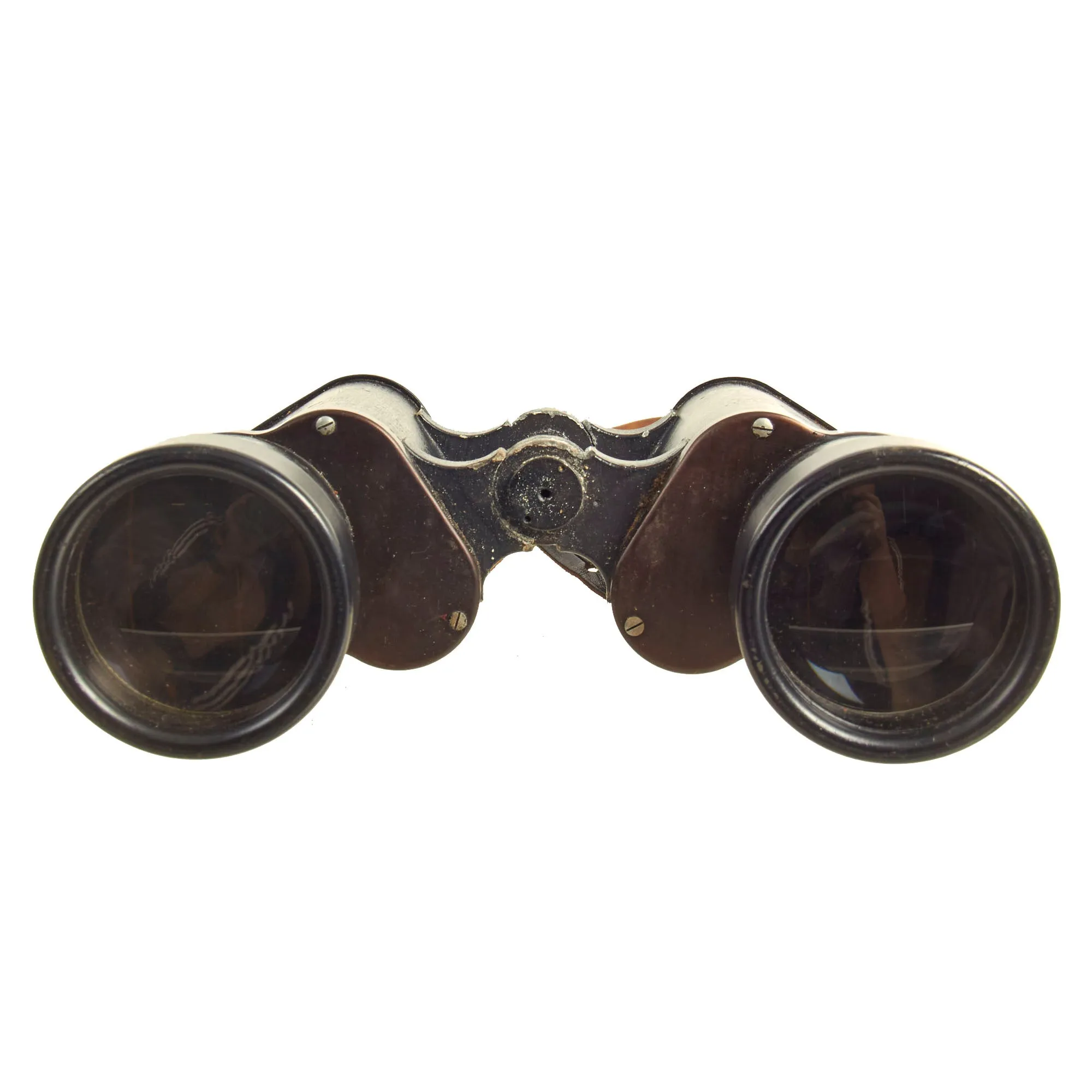 Original German WWII 10x50 Dienstglas Binoculars by Ernst Leitz (beh) with 1943 Dated Case