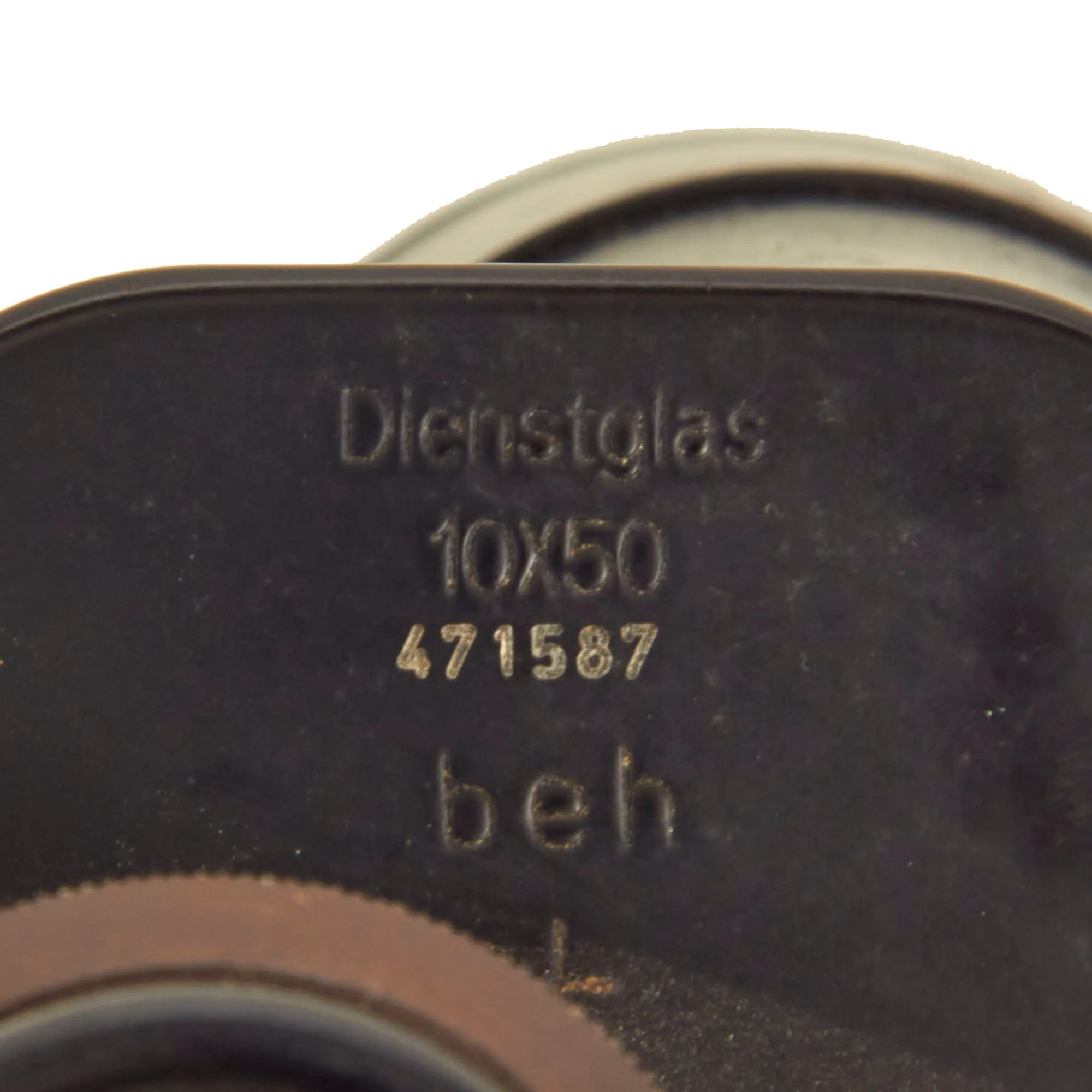 Original German WWII 10x50 Dienstglas Binoculars by Ernst Leitz (beh) with 1943 Dated Case