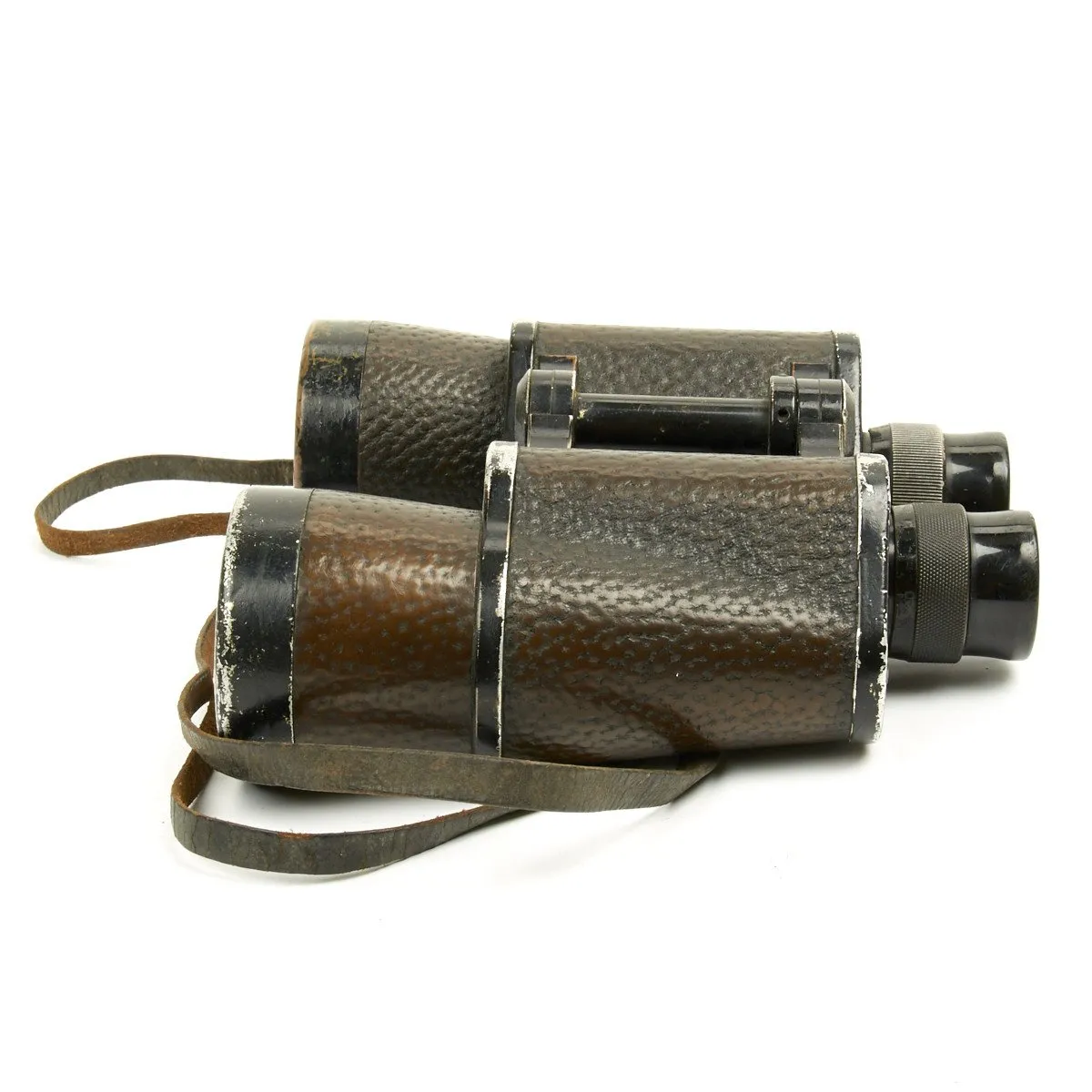 Original German WWII U-Boat Kriegsmarine 7x50 Binoculars with USGI Custom Made Leather Case