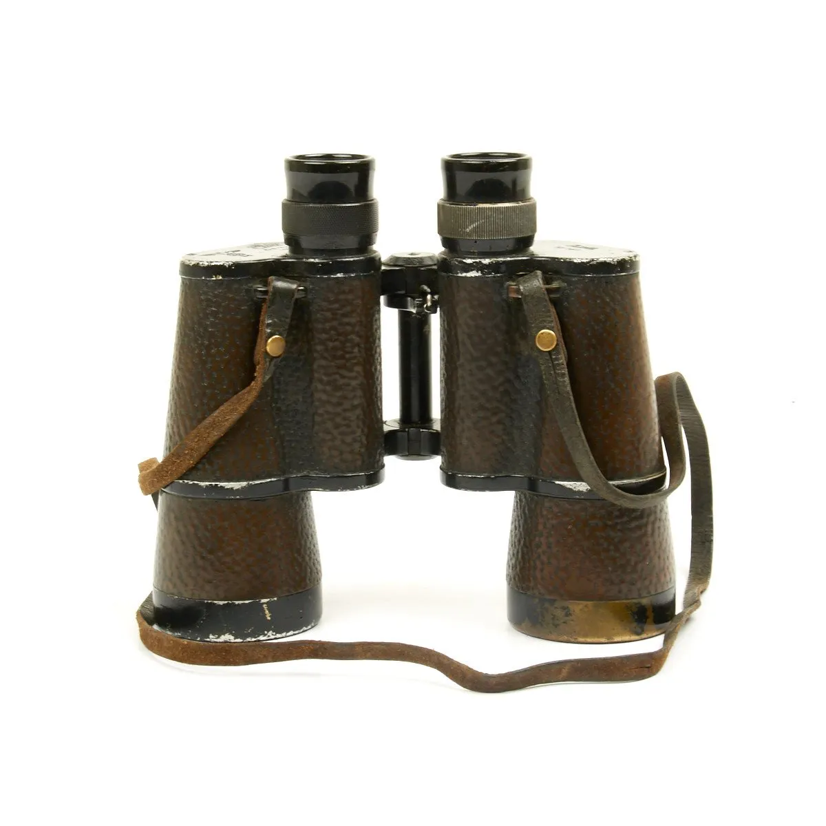 Original German WWII U-Boat Kriegsmarine 7x50 Binoculars with USGI Custom Made Leather Case