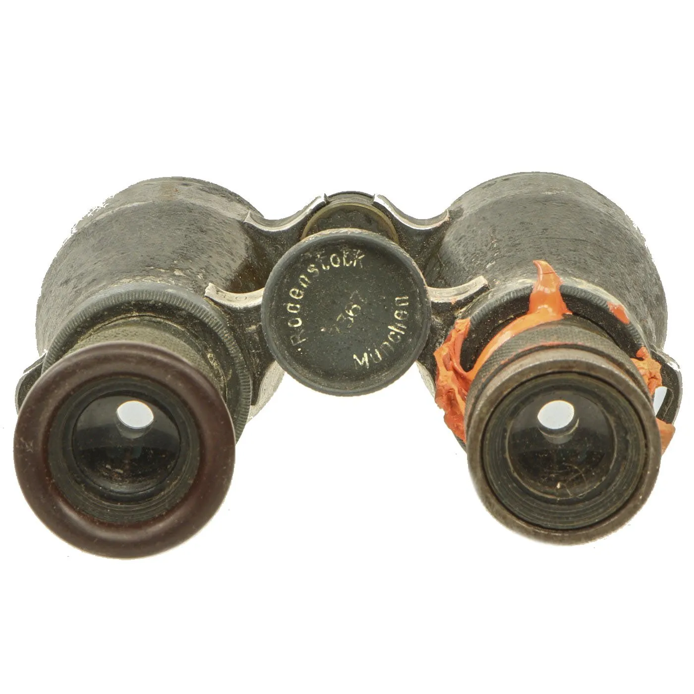 Original Imperial German WWI Fernglas 08 Binoculars by Rodenstock of München with Leather Case