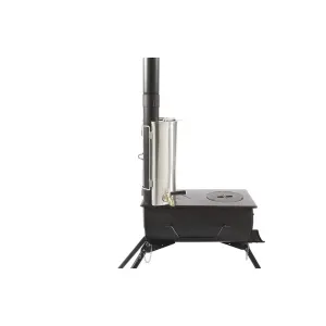 Outbacker® Pioneer Portable Tent Stove | 2.5KW 12KG | Flue and Boiler Package