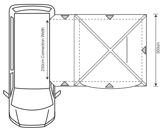 Outdoor Revolution Cayman Air Low Drive Away Awning Ex Dispaly Model