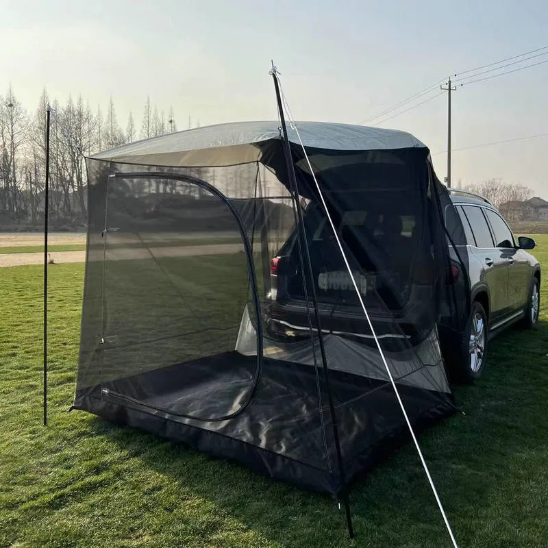 Outdoor Self-driving Travel Camping Barbecue Car Tail Extension Tent Multi-person Rain-proof Sunshade Trunk Tent