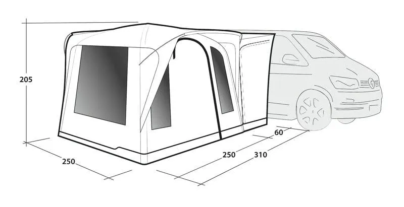 Outwell Daytona Air Drive Away Awning 2025