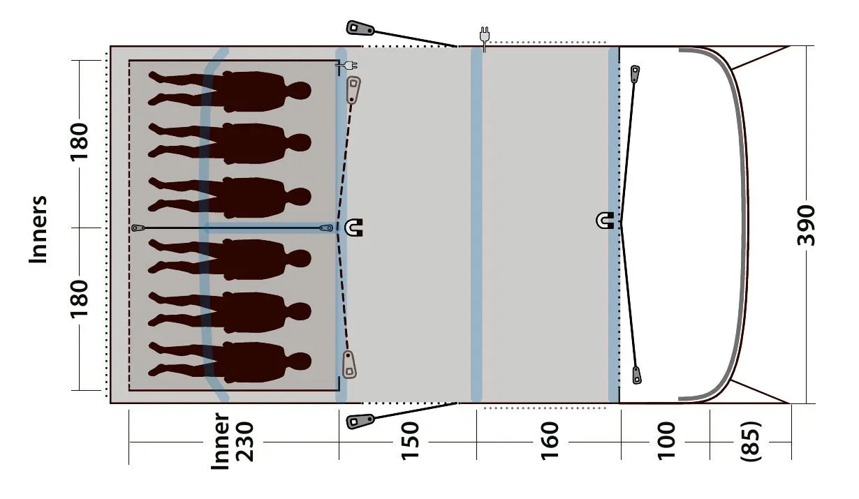 Outwell Hayward Lake 6 Air TC Tent (2024)