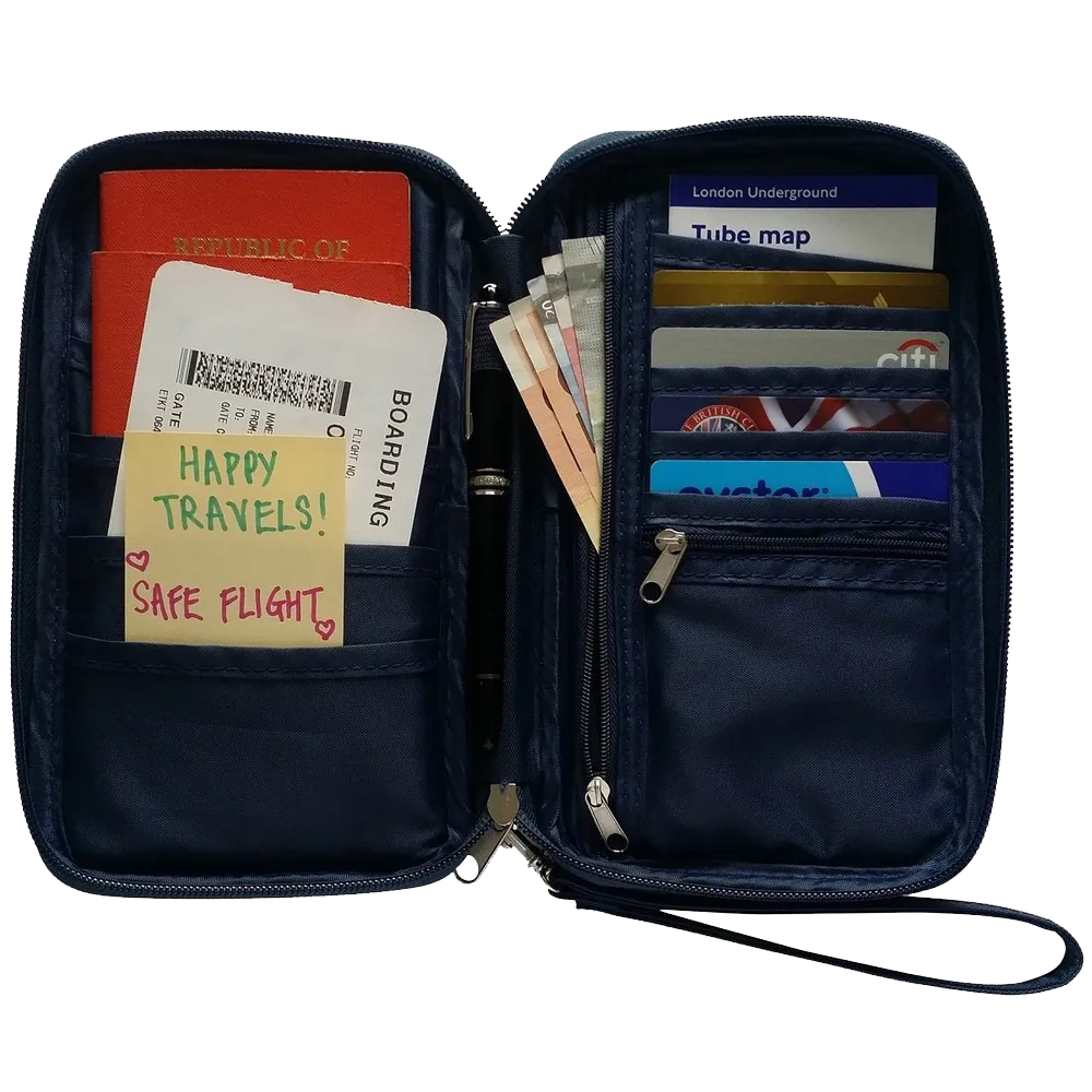 Passport Holder & Travel Document Organizer By Roomi An All-In-One Travel Wallet