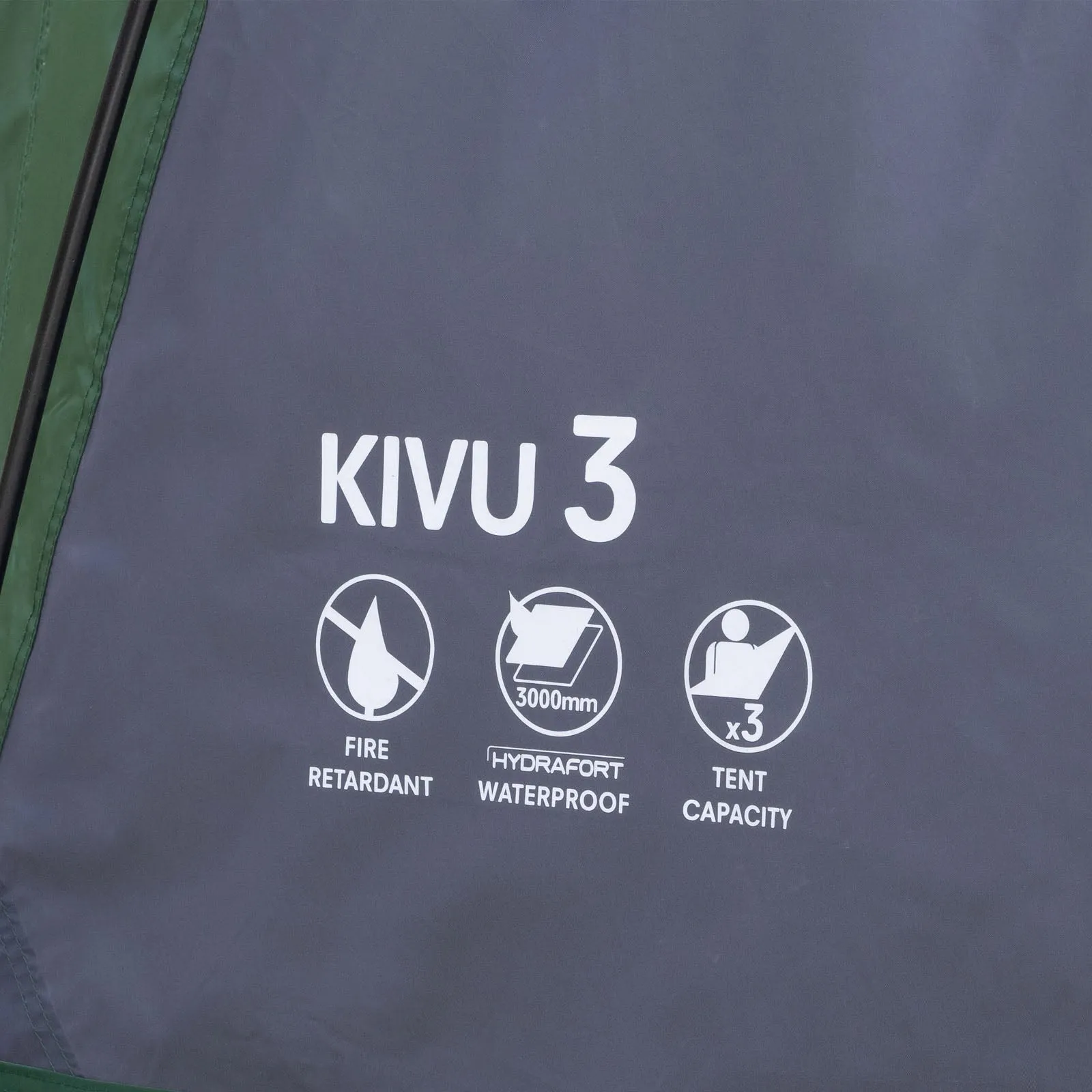 Regatta Outdoors Kivu V3 3 Man Dome Camping Tent - Greener Pastures