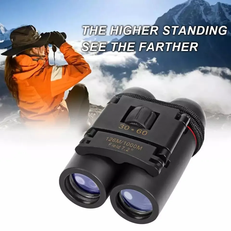 Sakura 30X60 Foldable Binoculars with Strap & Pouch