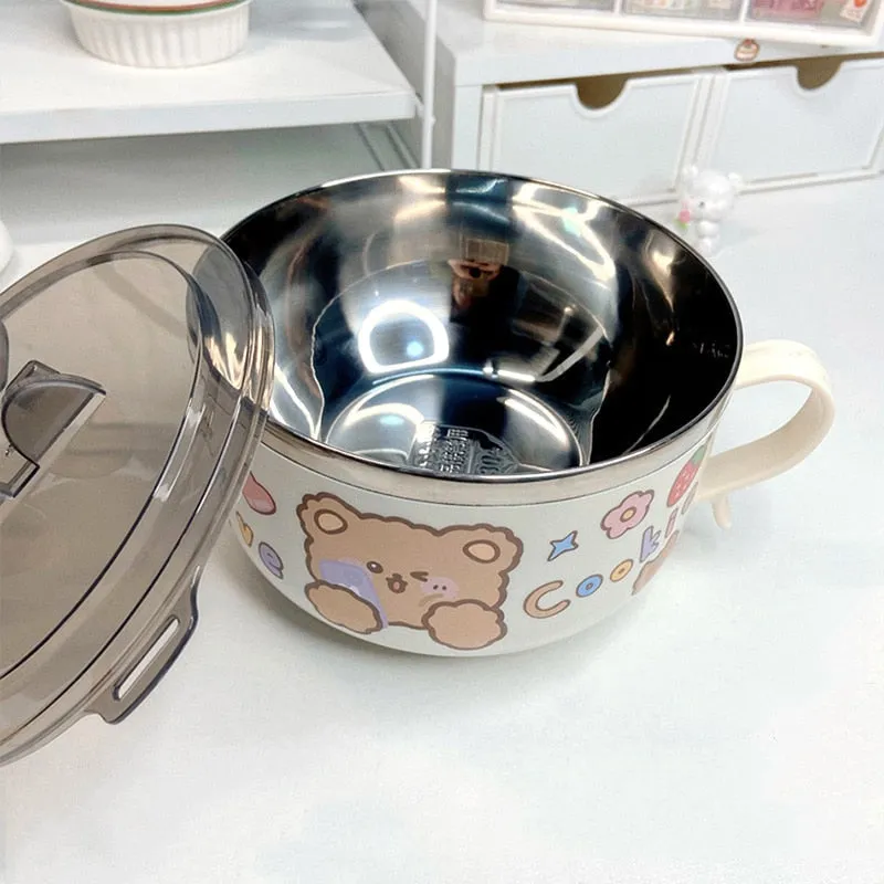 Teddy Bear Ramen Cookware Bowl