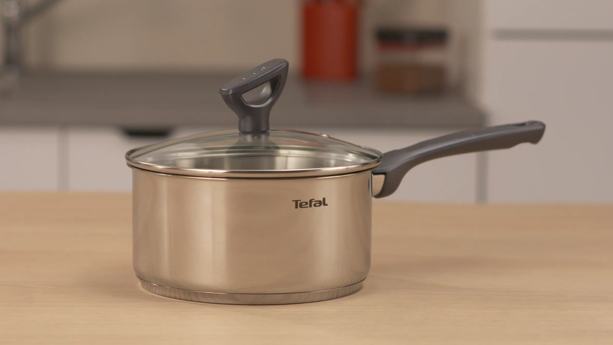 Tefal Daily Cook Stainless Steel Induction Saucepan 18cm/2.1L   Lid