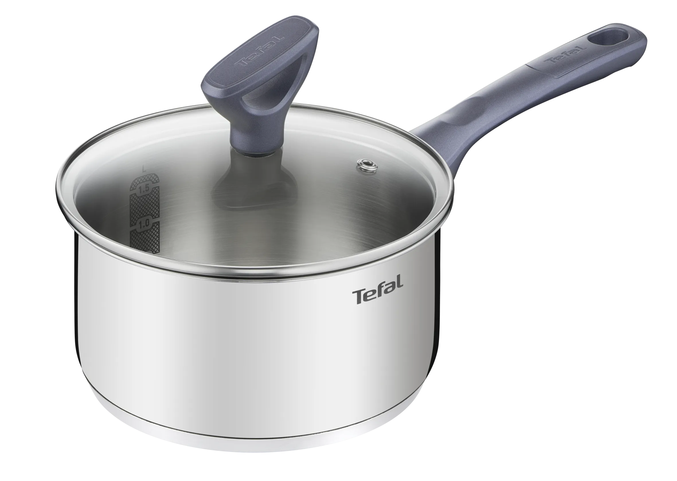 Tefal Daily Cook Stainless Steel Induction Saucepan 18cm/2.1L   Lid