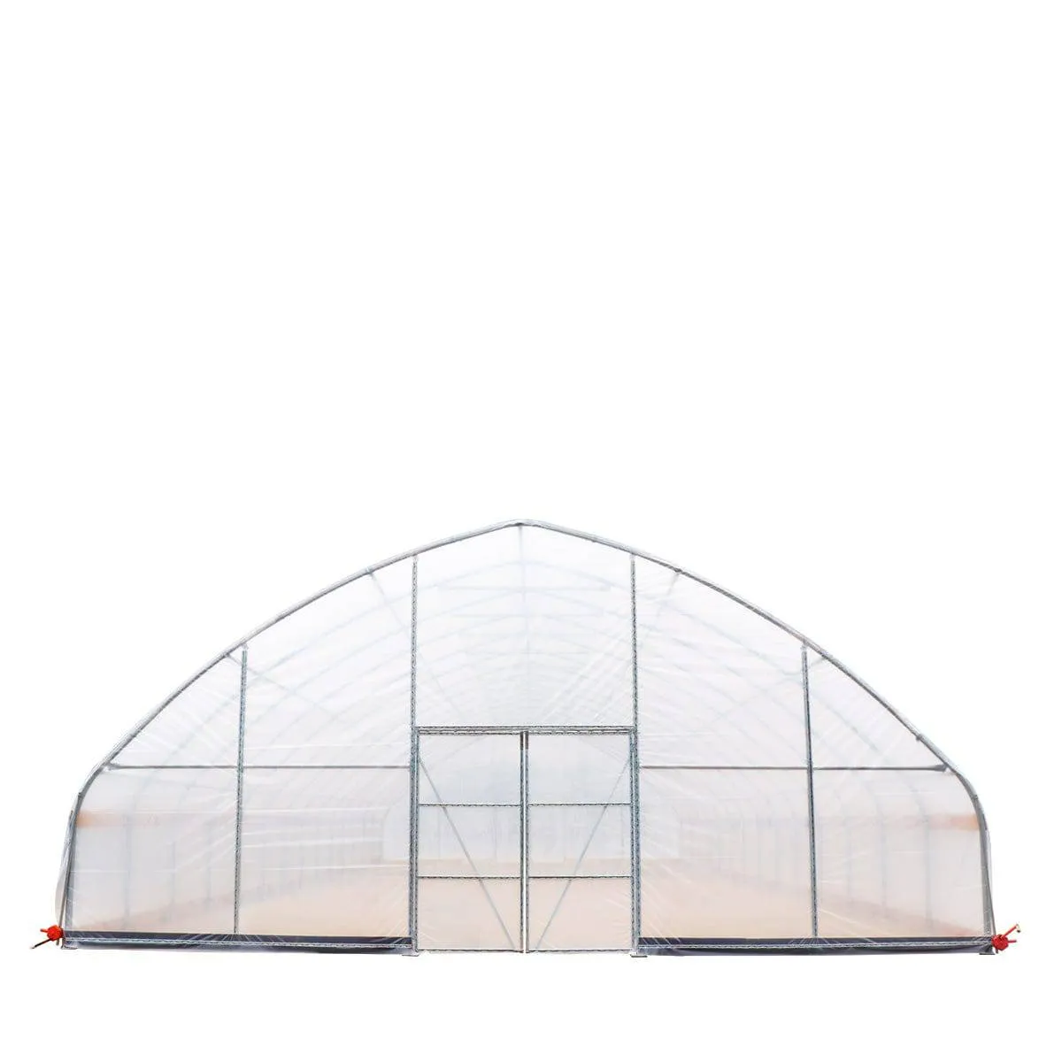 TMG Industrial 30’ x 60’ Tunnel Greenhouse Grow Tent w/6 Mil Clear EVA Plastic Film, Cold Frame, Hand Crank Roll-Up Sides, Peak Ceiling Roof, TMG-GH3060