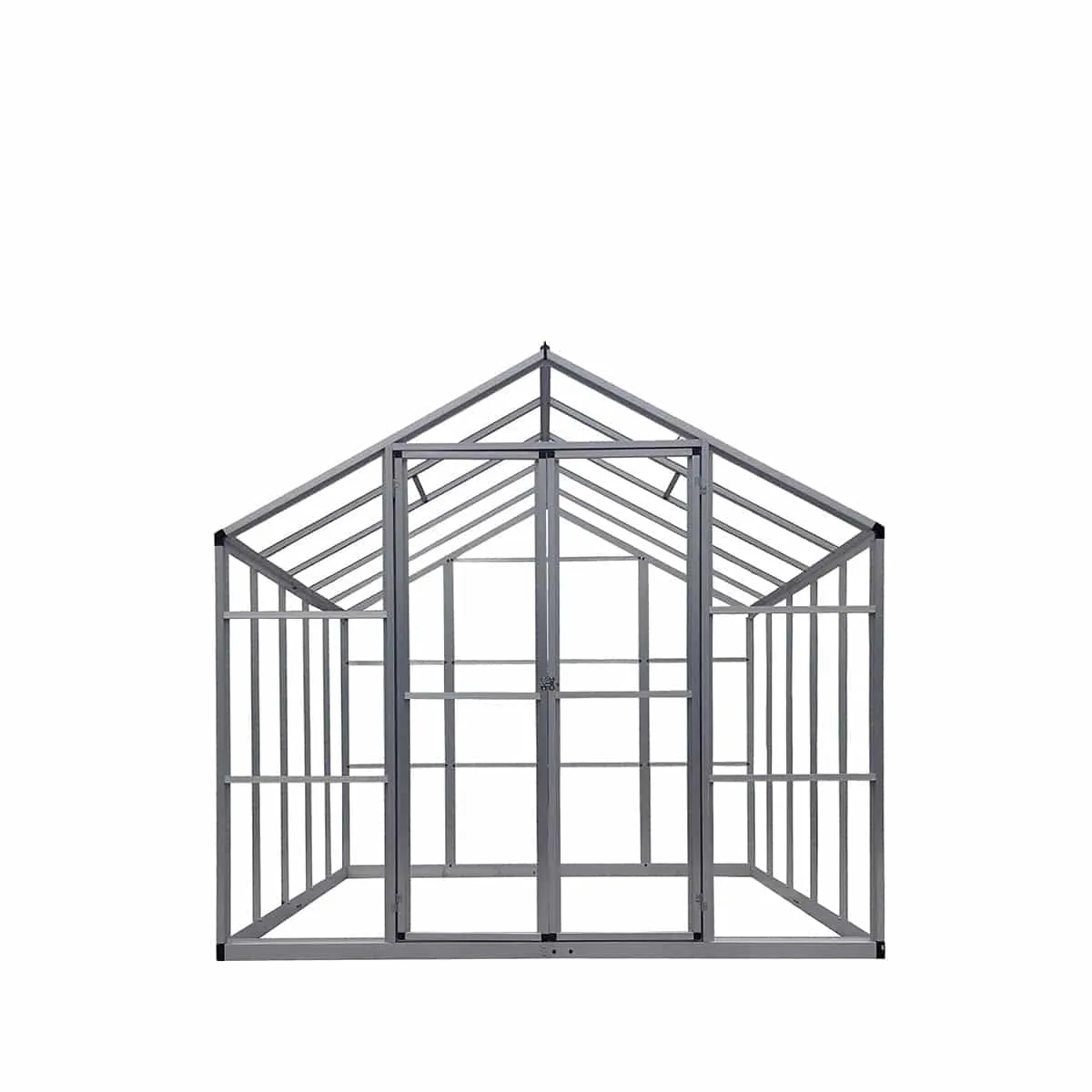 TMG Industrial 8' x 10' Aluminum Frame Greenhouse w/4 mm Twin Wall Polycarbonate Panels, UV Protected Panels, TMG-GH810