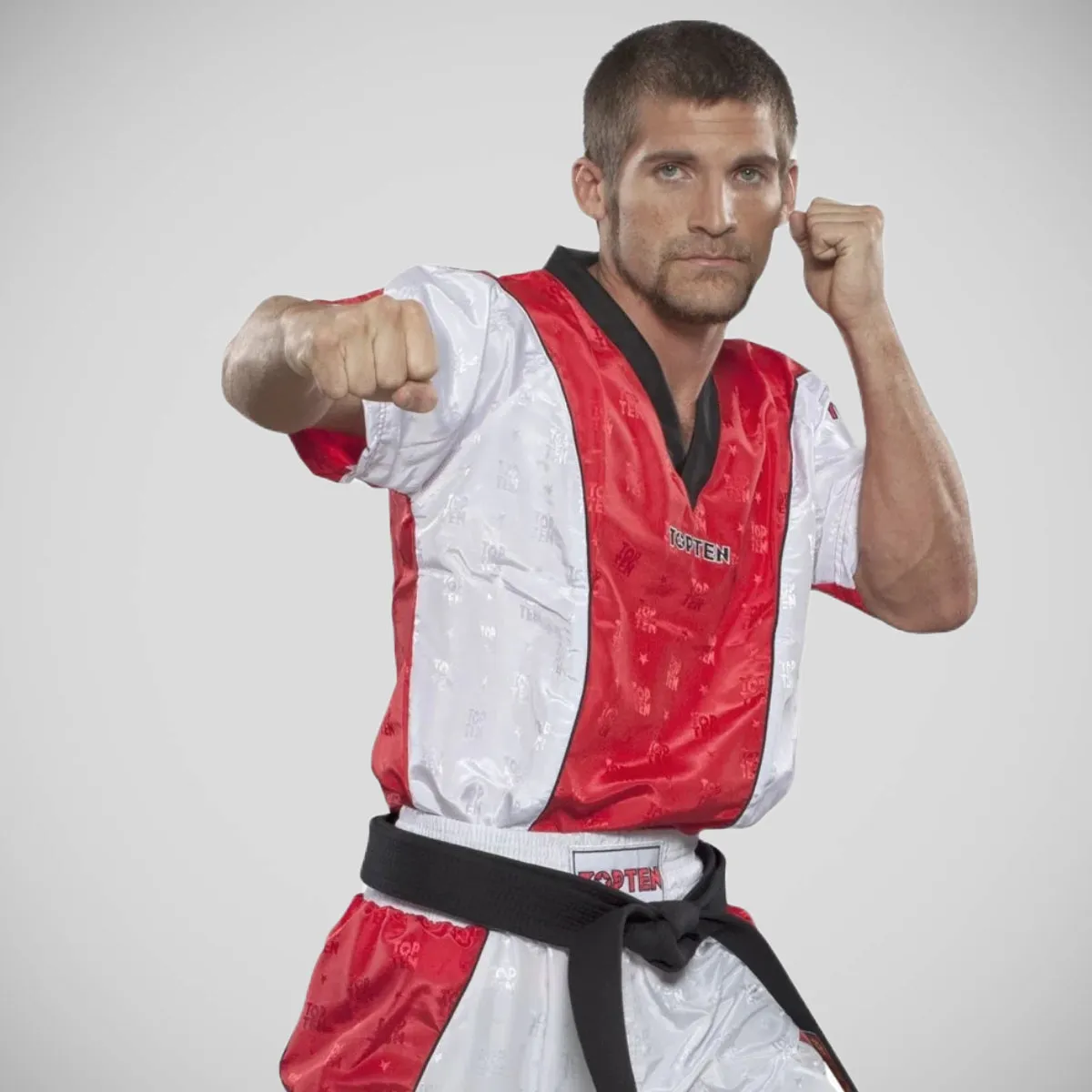 Top Ten Kickboxing Jacket White/Red