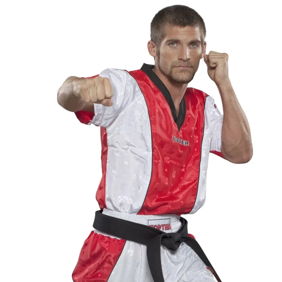 Top Ten Kickboxing Jacket White/Red