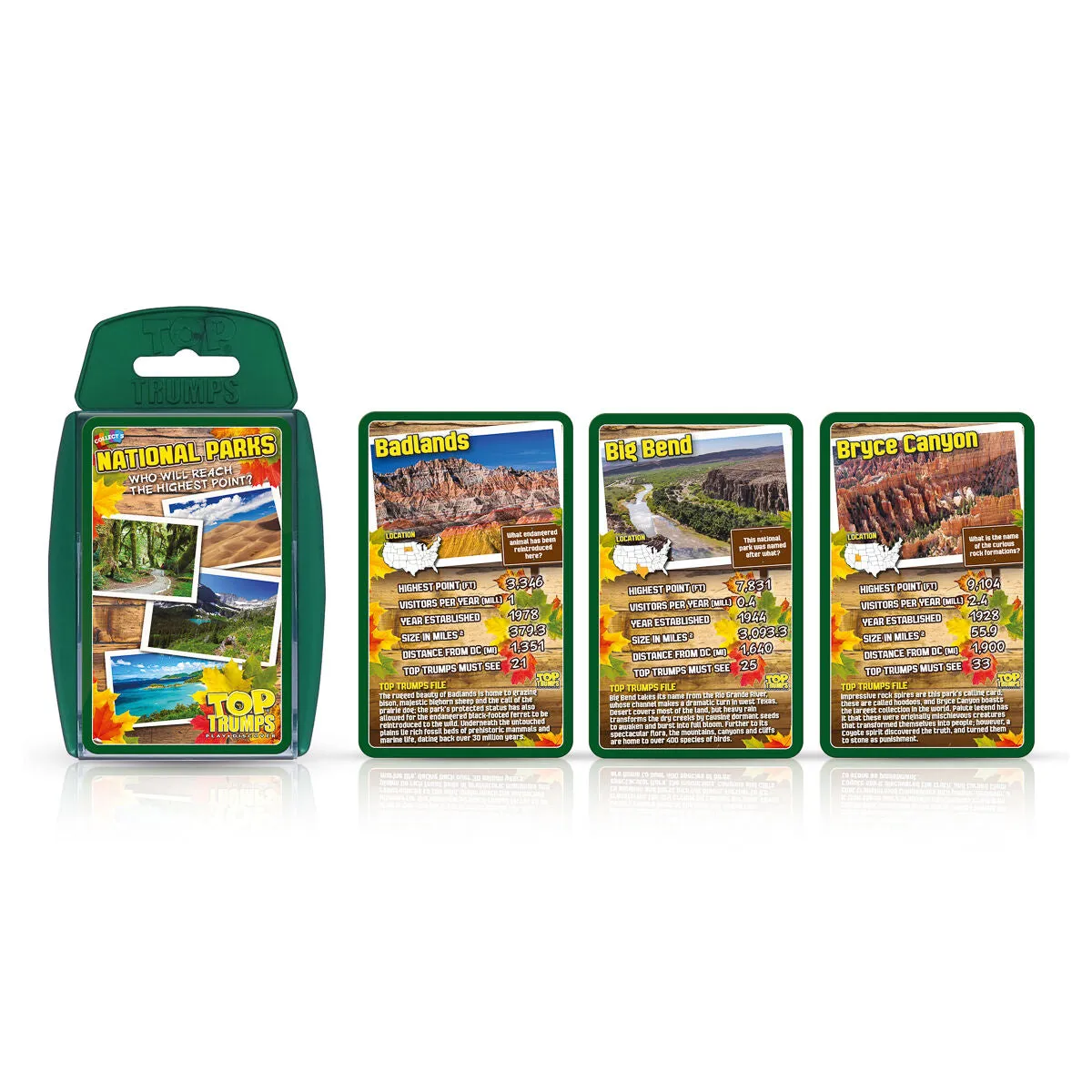 Top Trumps Card Game National Parks