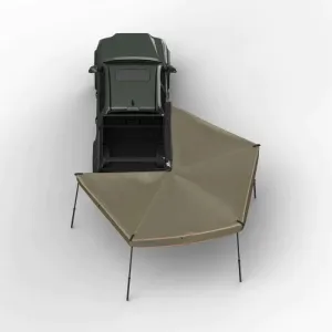 Tuff Stuff Overland 270 Degree Awning, Compact, Passenger Side, C-Channel Aluminum, Olive