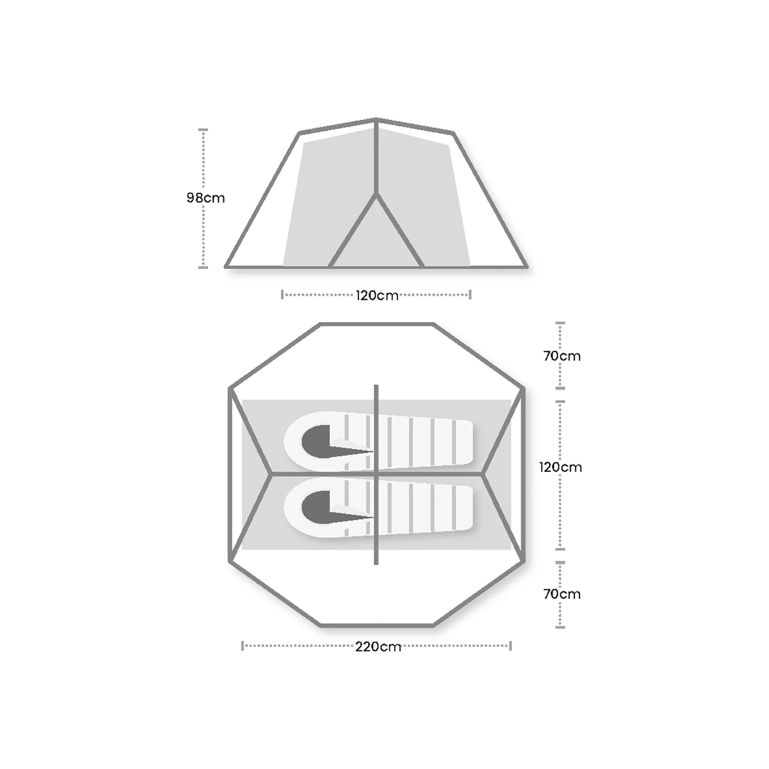 Wild Country Panacea 2 Two-Person Tent - Green